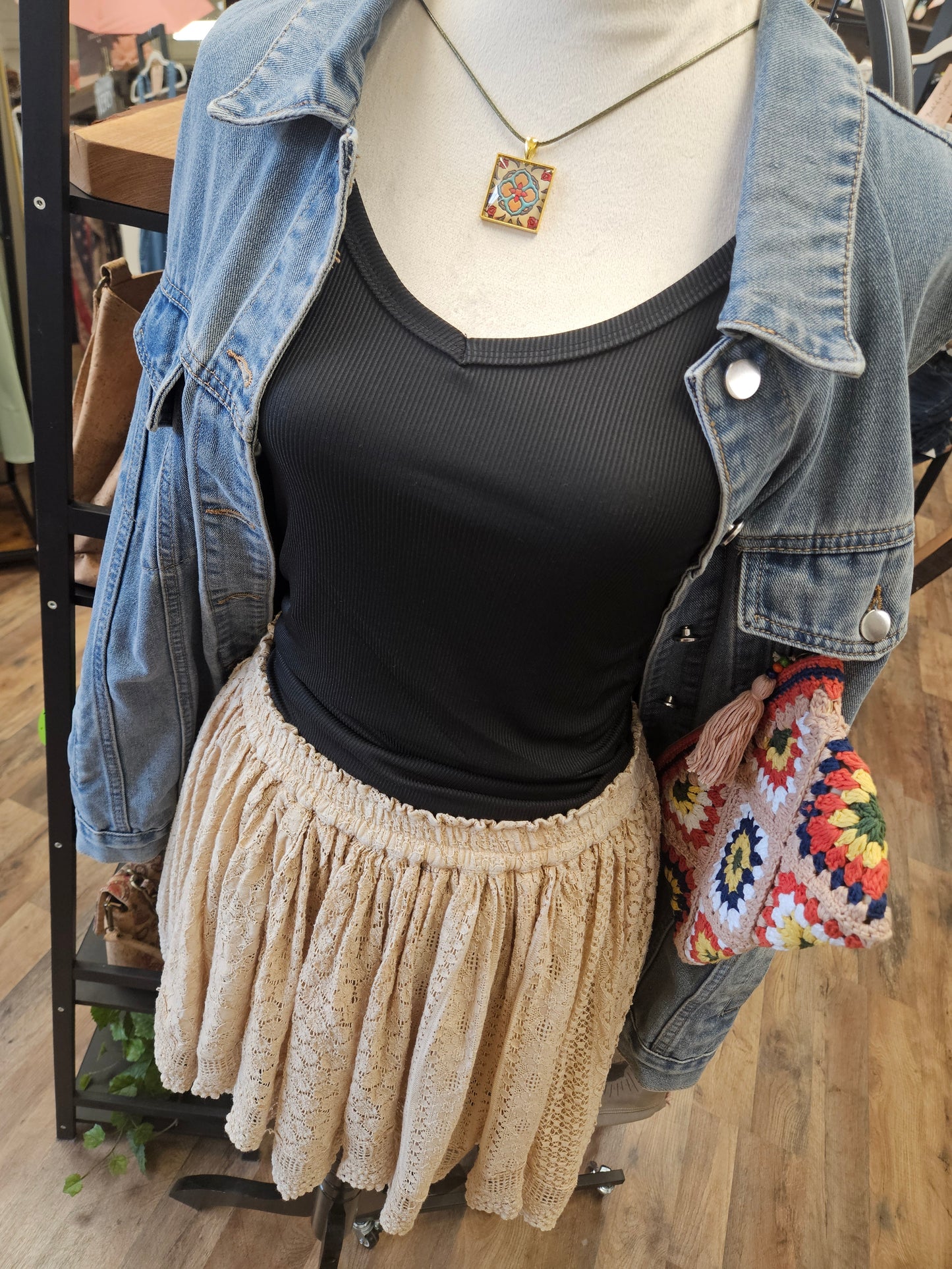 Vintage Lace Festival Skirt