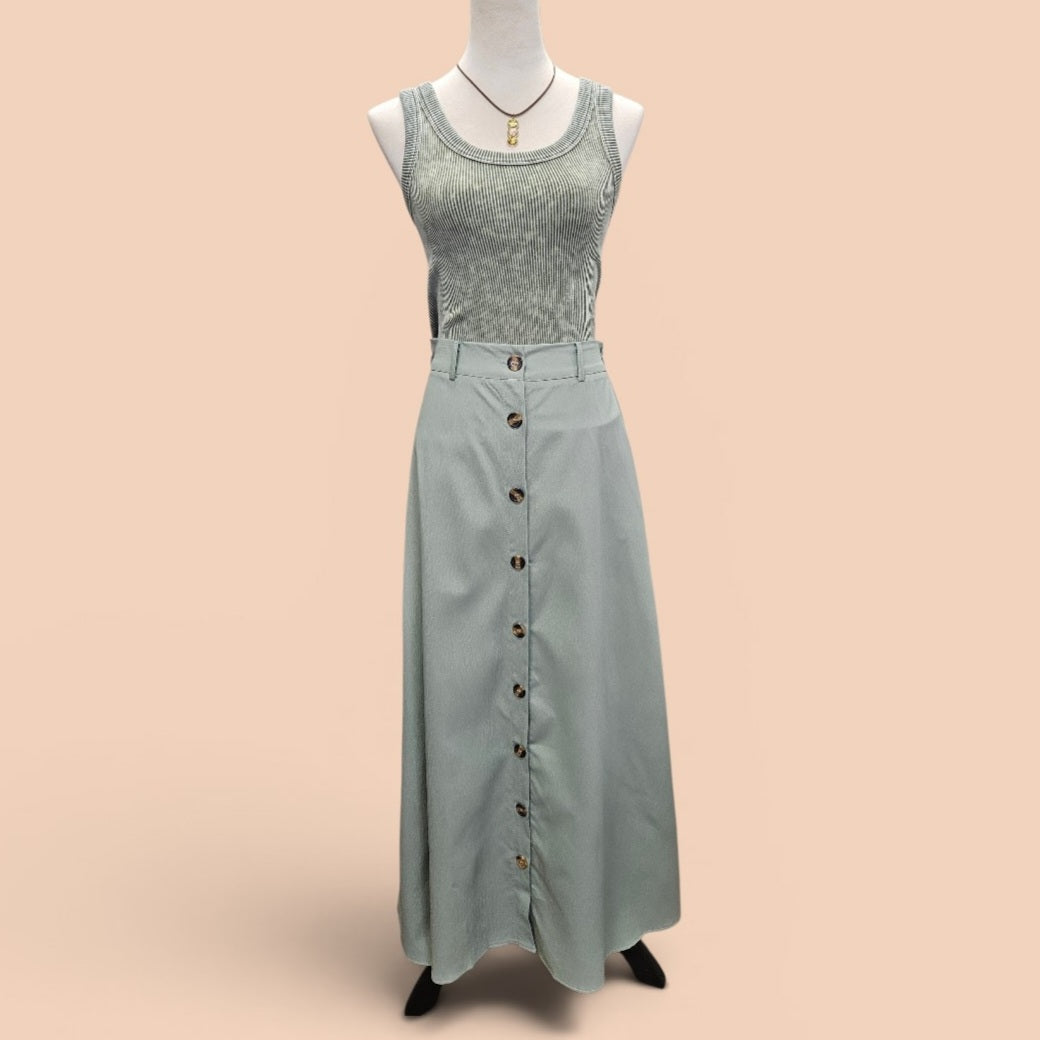 A-line Mid-waist Skirt