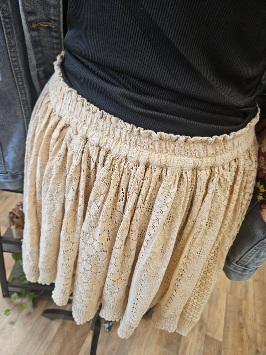 Vintage Lace Festival Skirt