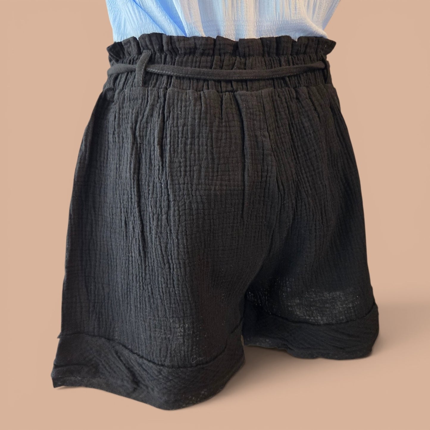 High Waisted Raw Hem Short