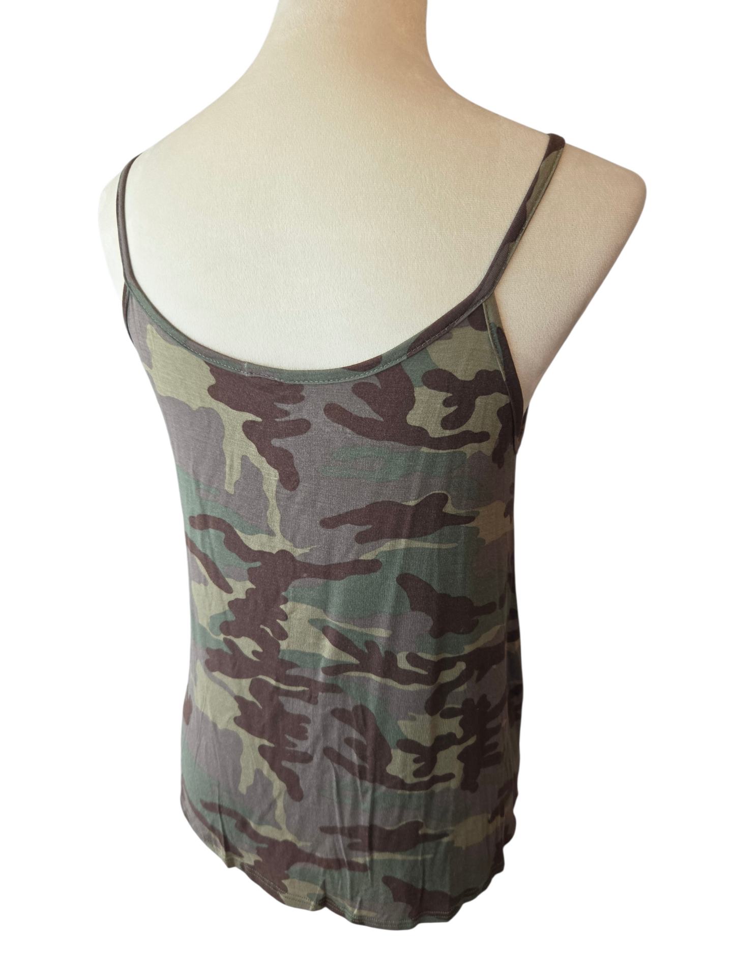 Camo Tie Front Tank