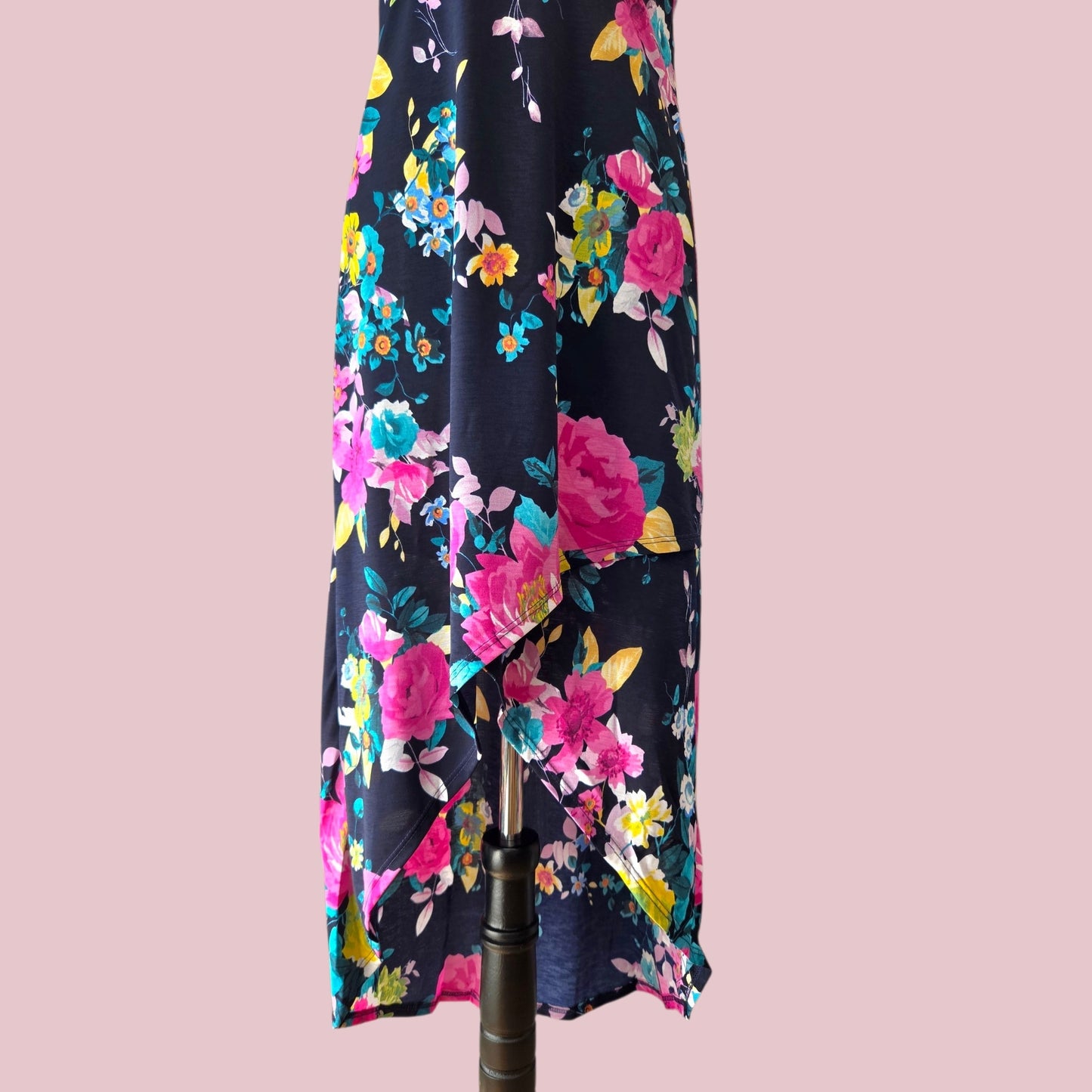 Floral Hi-Low Hem Maxi Dress