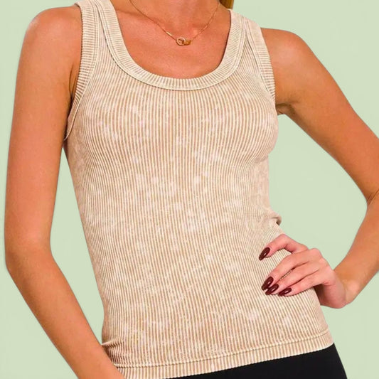 Ribbed 2 Way Tank