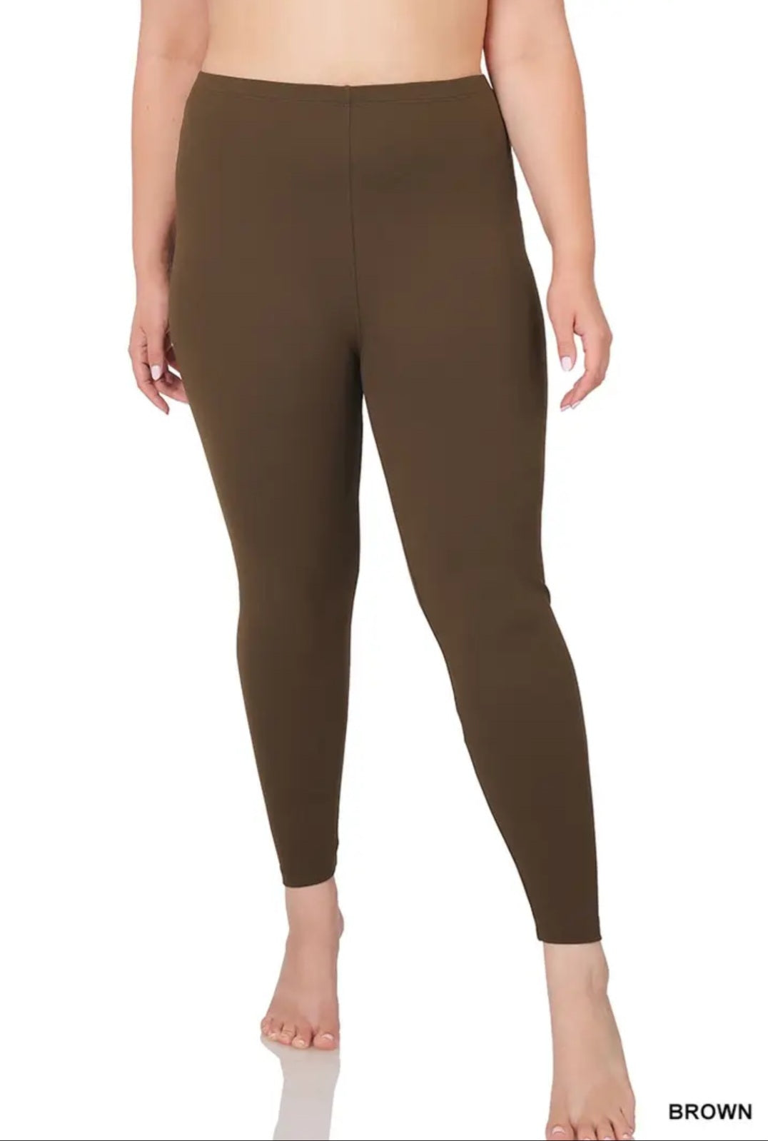 Zanana Basic Elastic Waist Legging