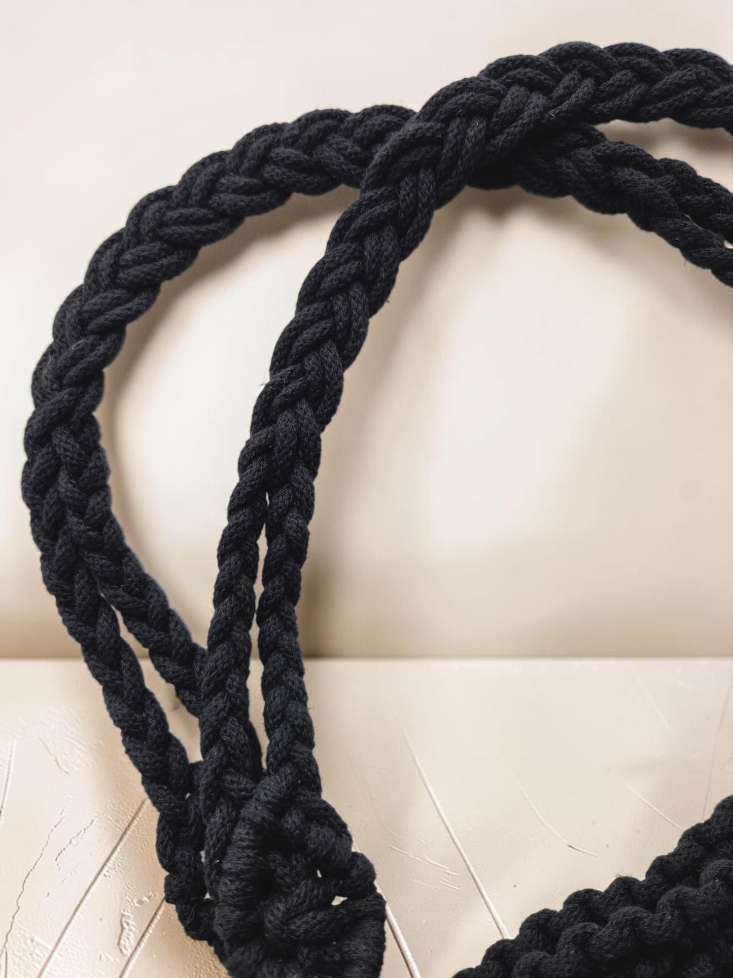Black Diamond Macramè Tote
