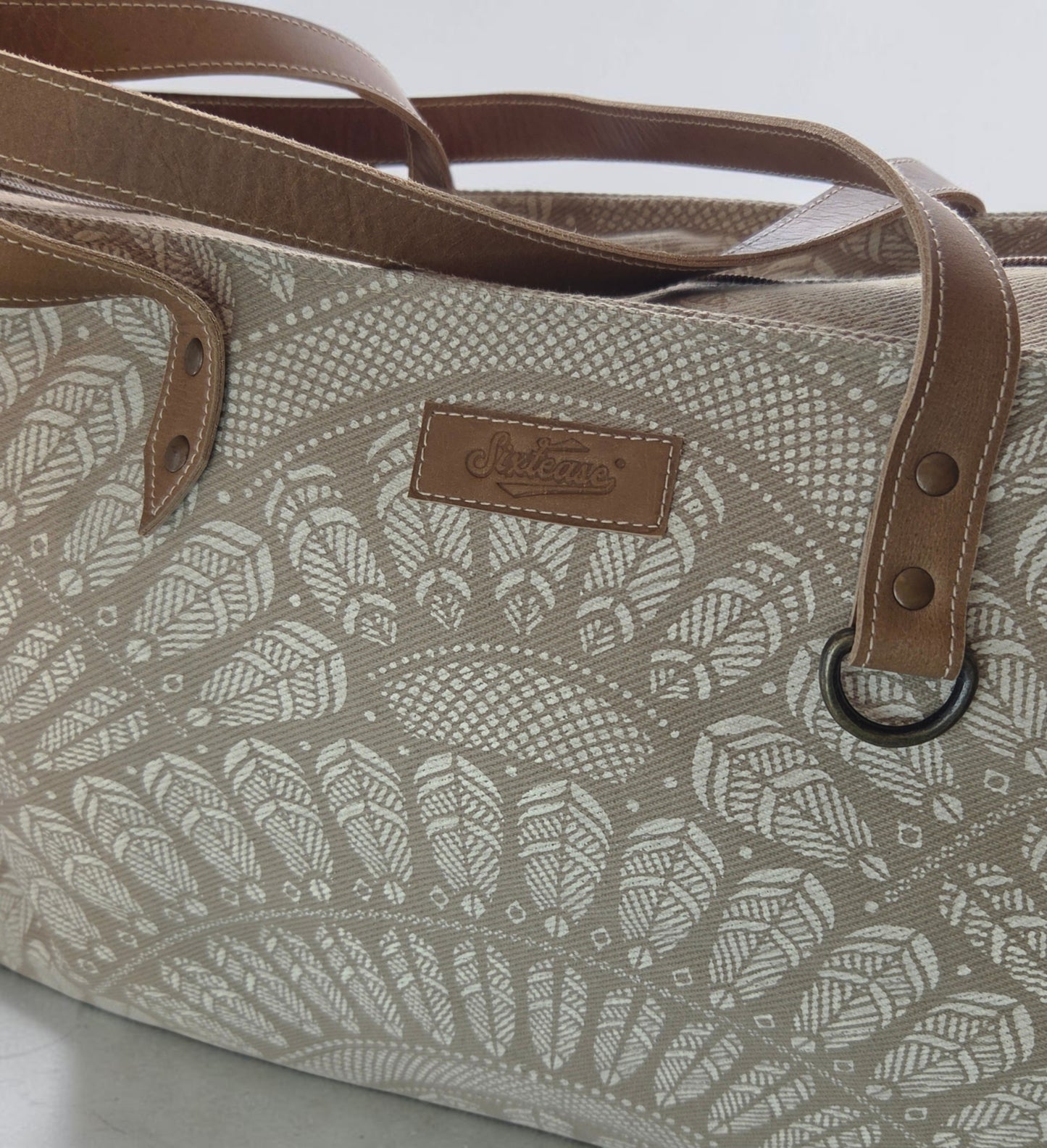 Vintage Feather Up-cycled Weekender