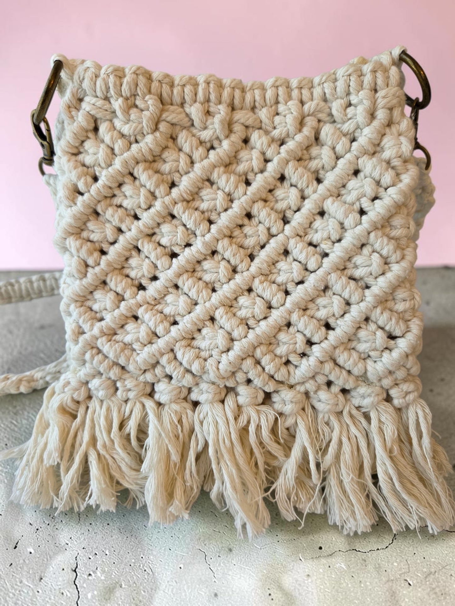 Small Diamond Fringe Crossbody