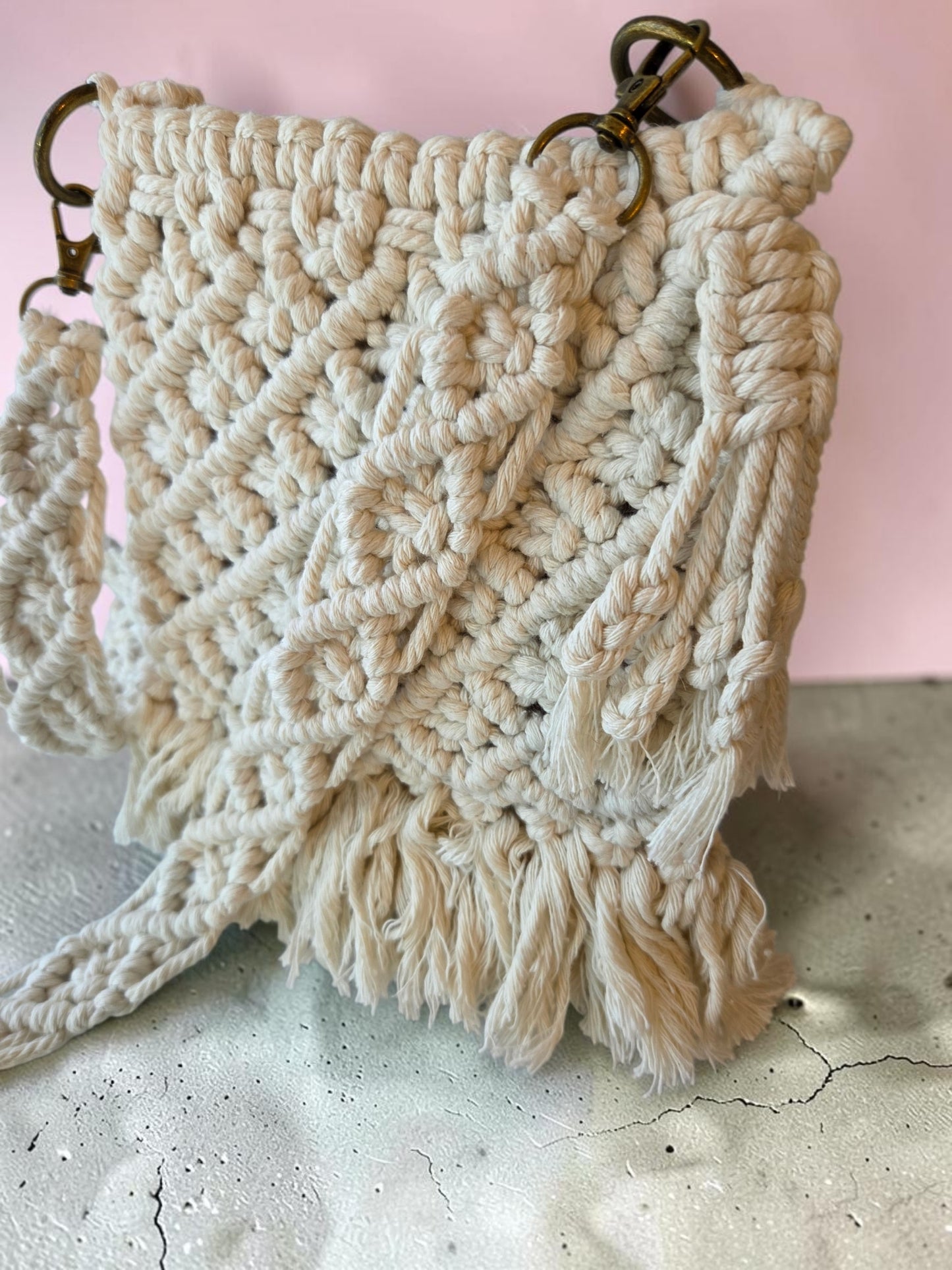 Small Diamond Fringe Crossbody