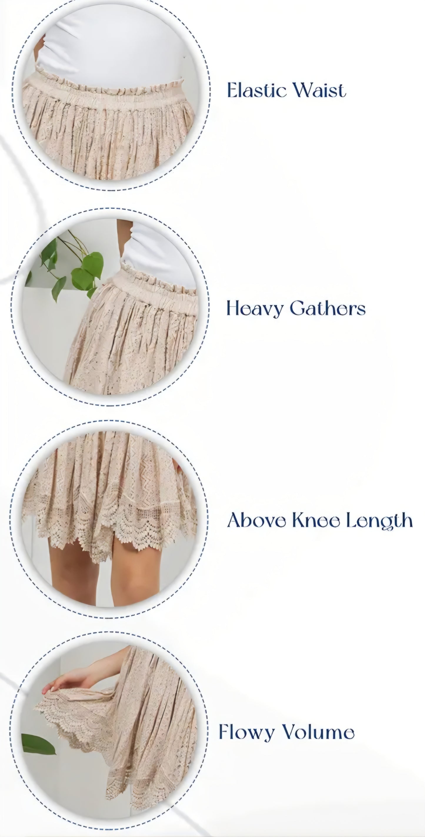 Vintage Lace Festival Skirt