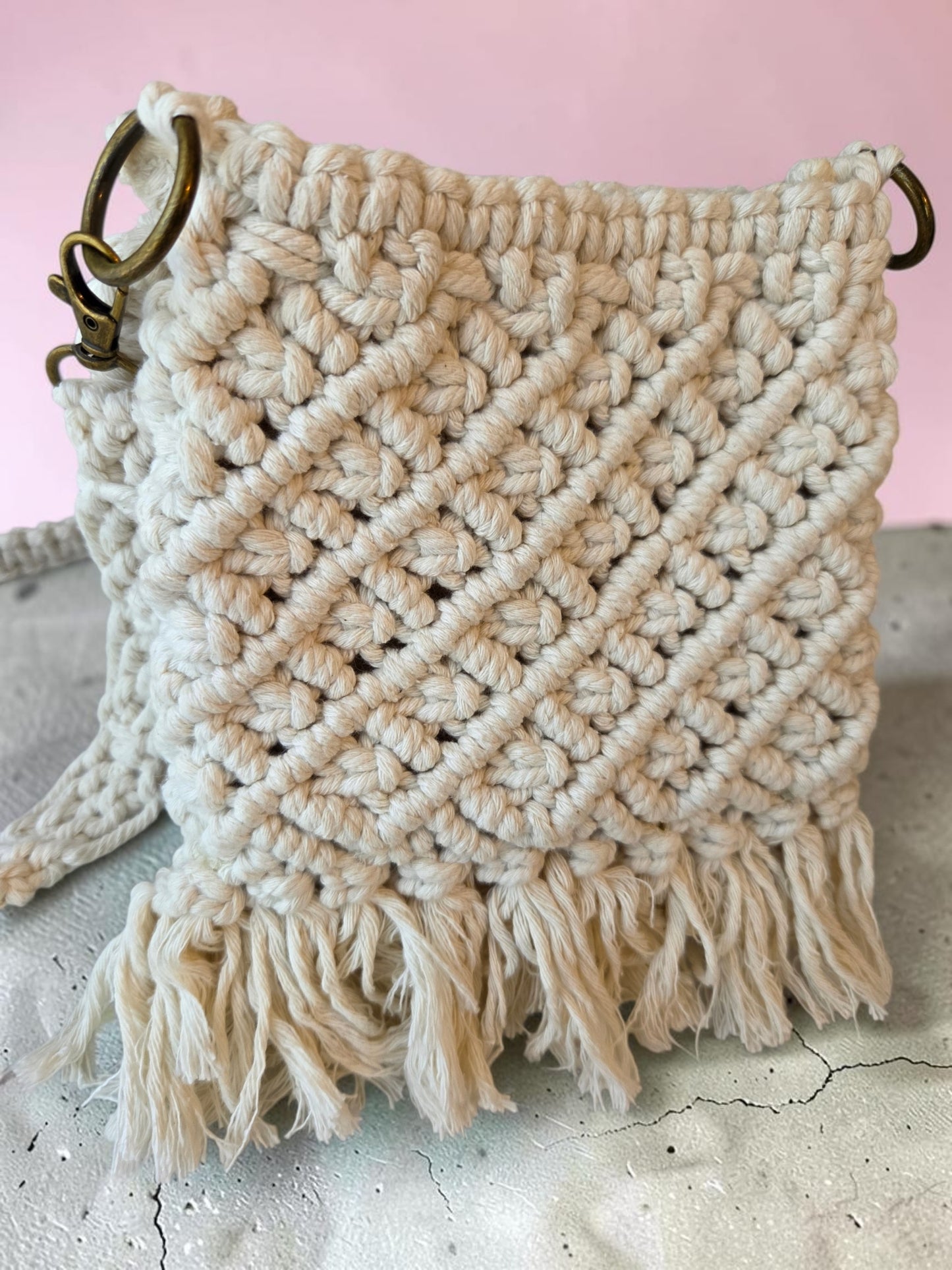 Small Diamond Fringe Crossbody