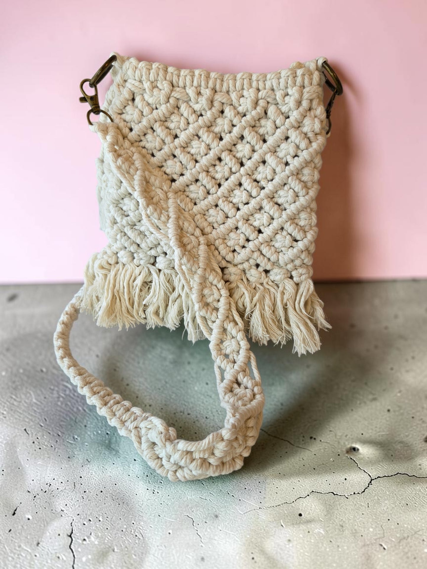 Small Diamond Fringe Crossbody