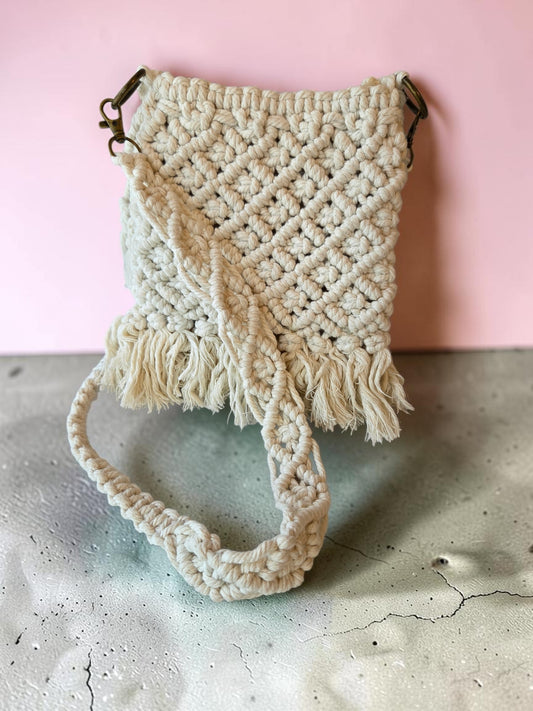 Small Diamond Fringe Crossbody