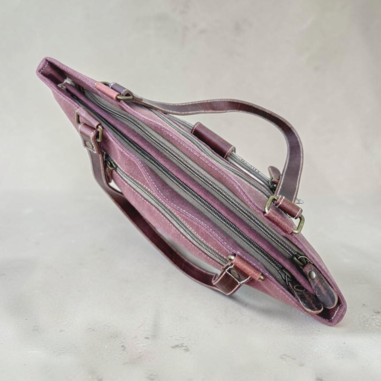Maroon Paisley Saloon Purse