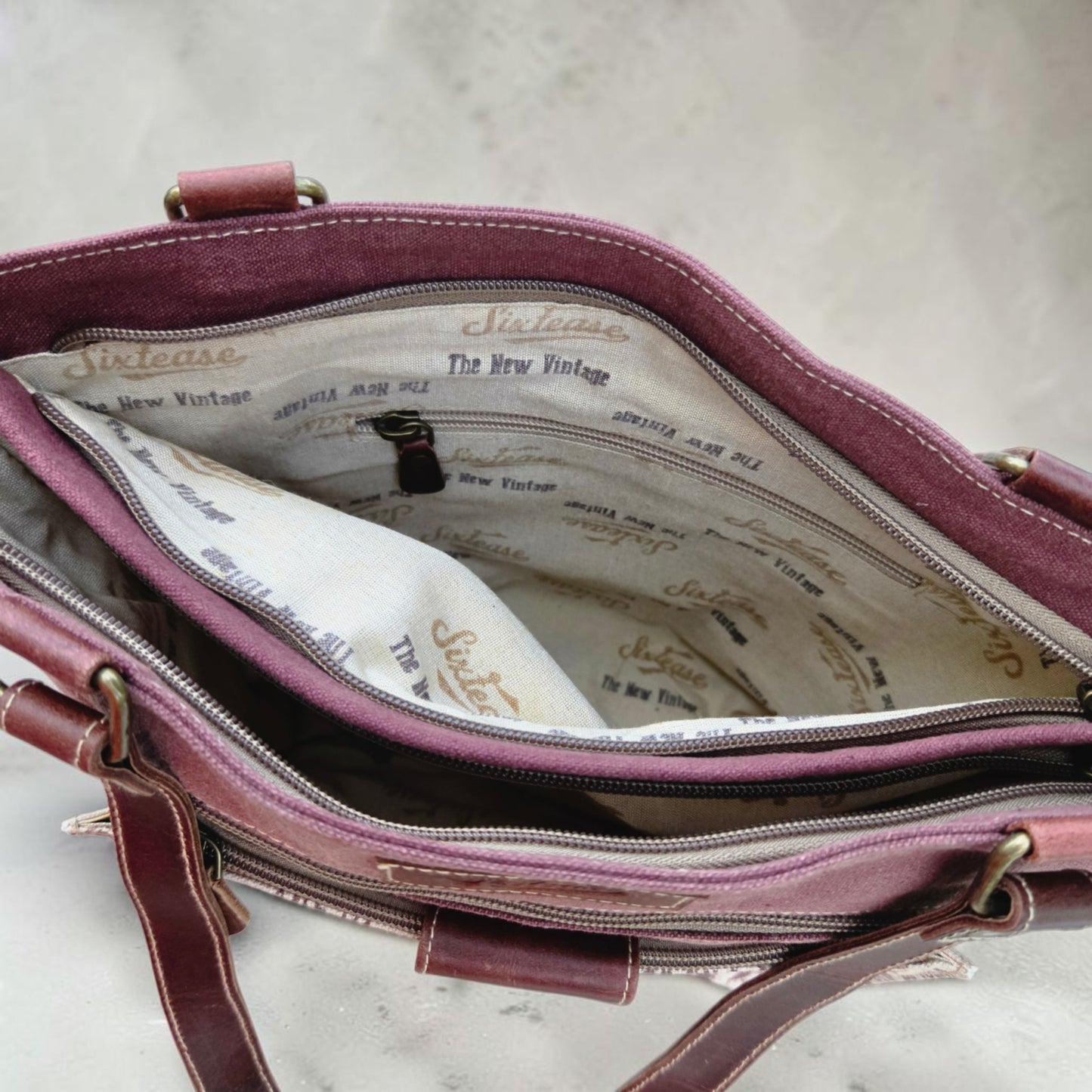 Maroon Paisley Saloon Purse