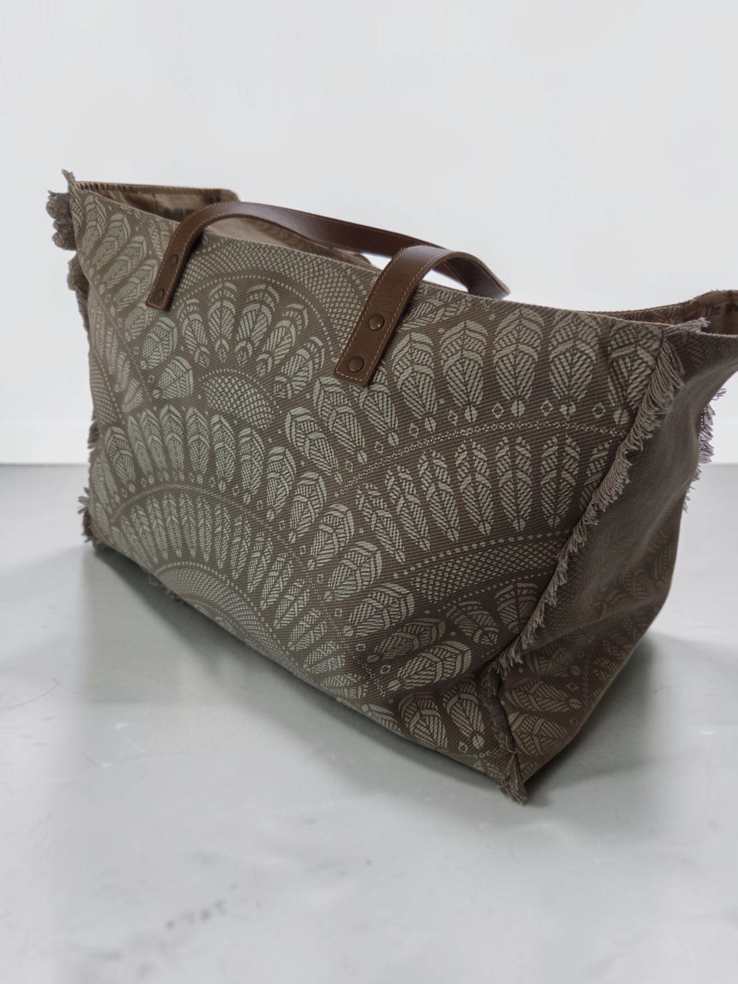 Vintage Feather Up-cycled Weekender