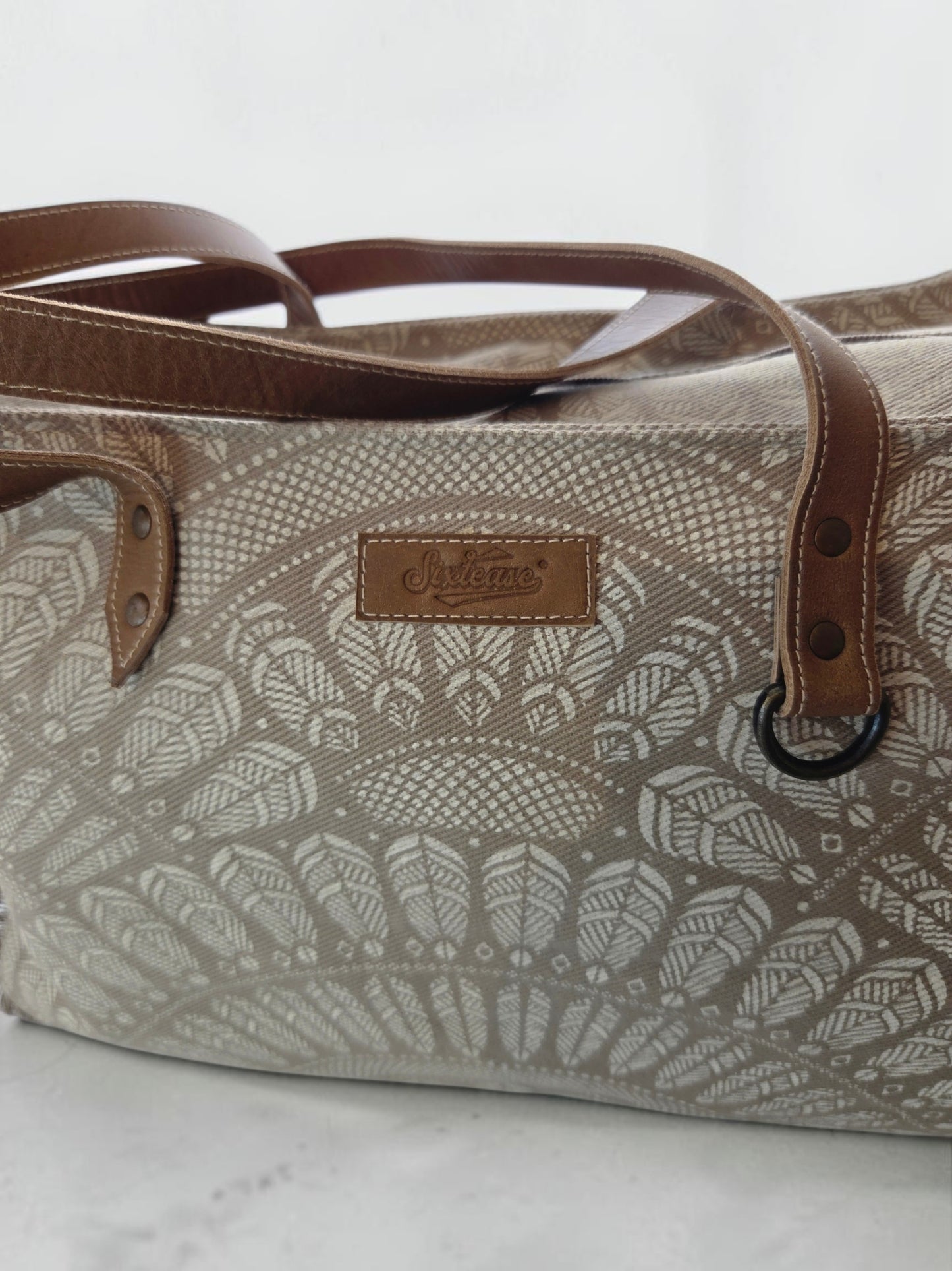 Vintage Feather Up-cycled Weekender