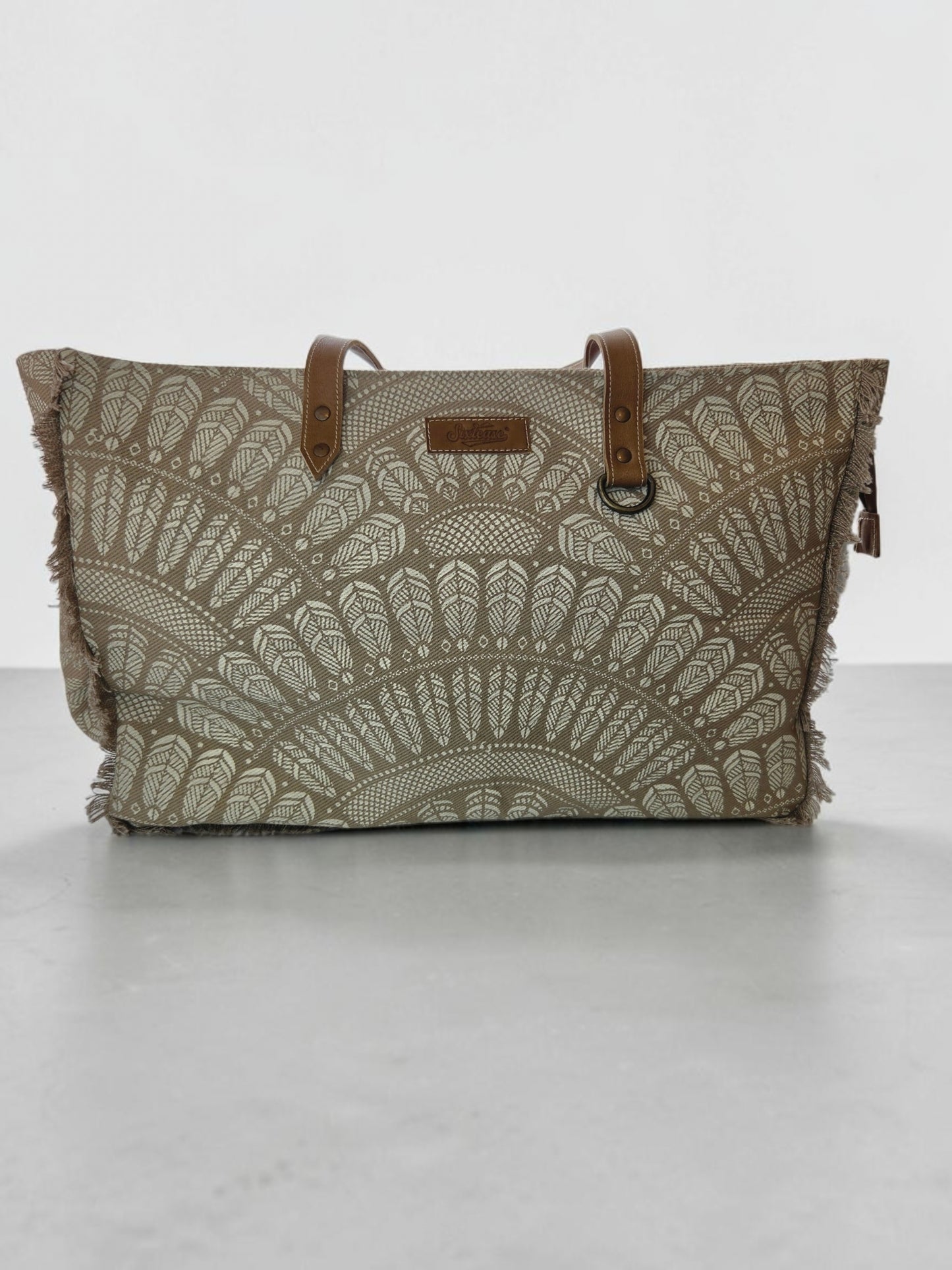 Vintage Feather Up-cycled Weekender